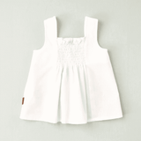 Blusa blanca tirantes niña