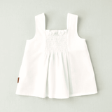Blusa blanca tirantes niña
