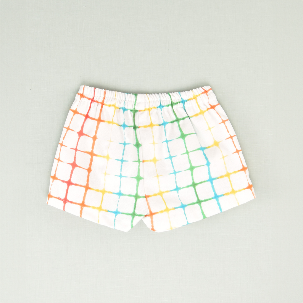 Bermuda multicolor tie dye niña