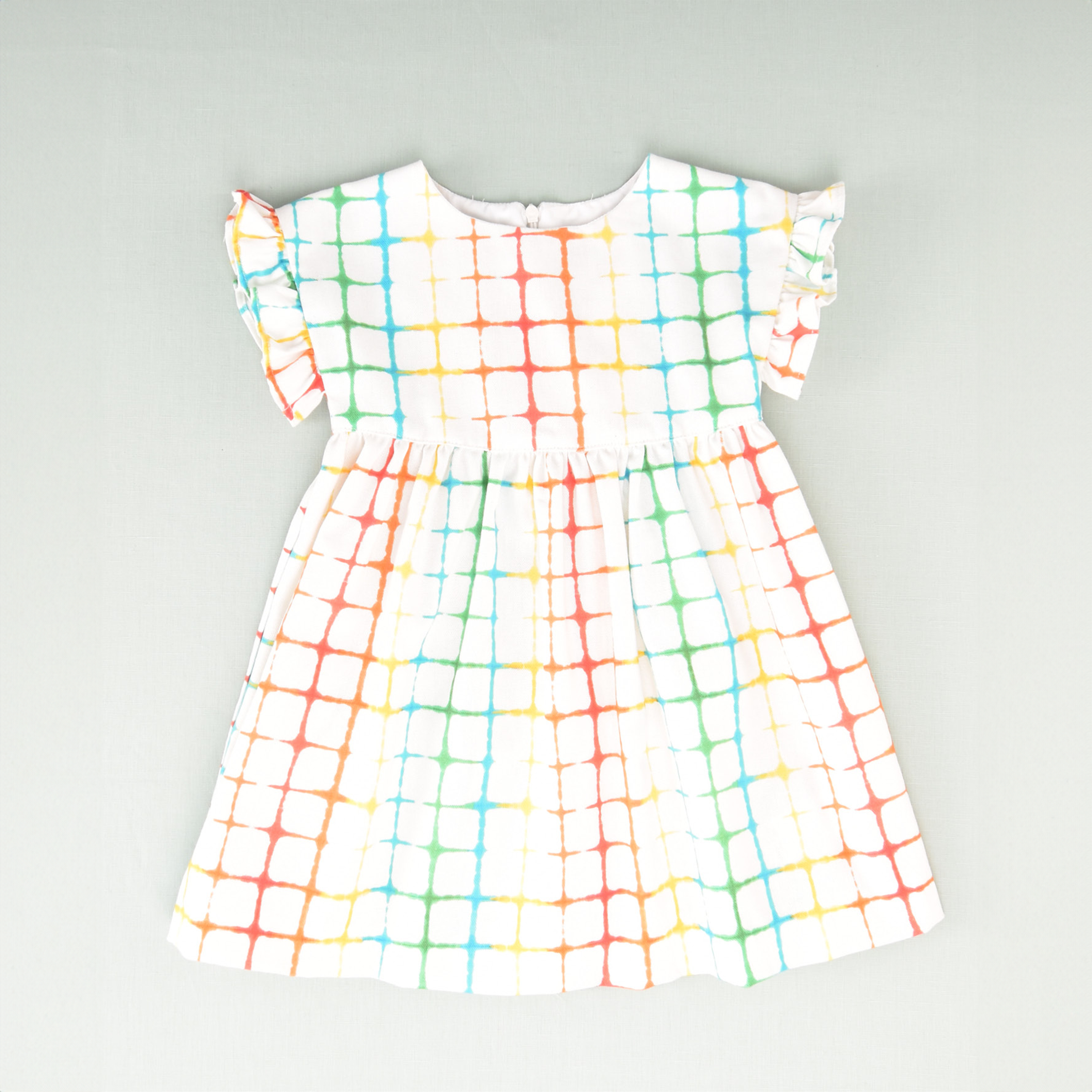 Vestido multicolor tie dye niña