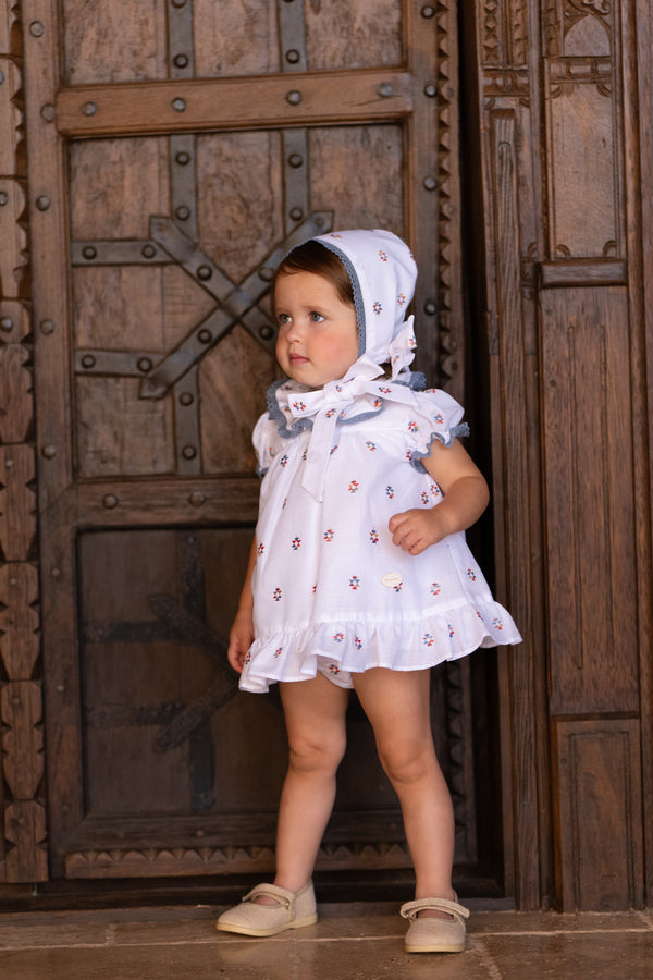 Conjunto bebé niña con capota y cubrepañal | Cocote by Charanga