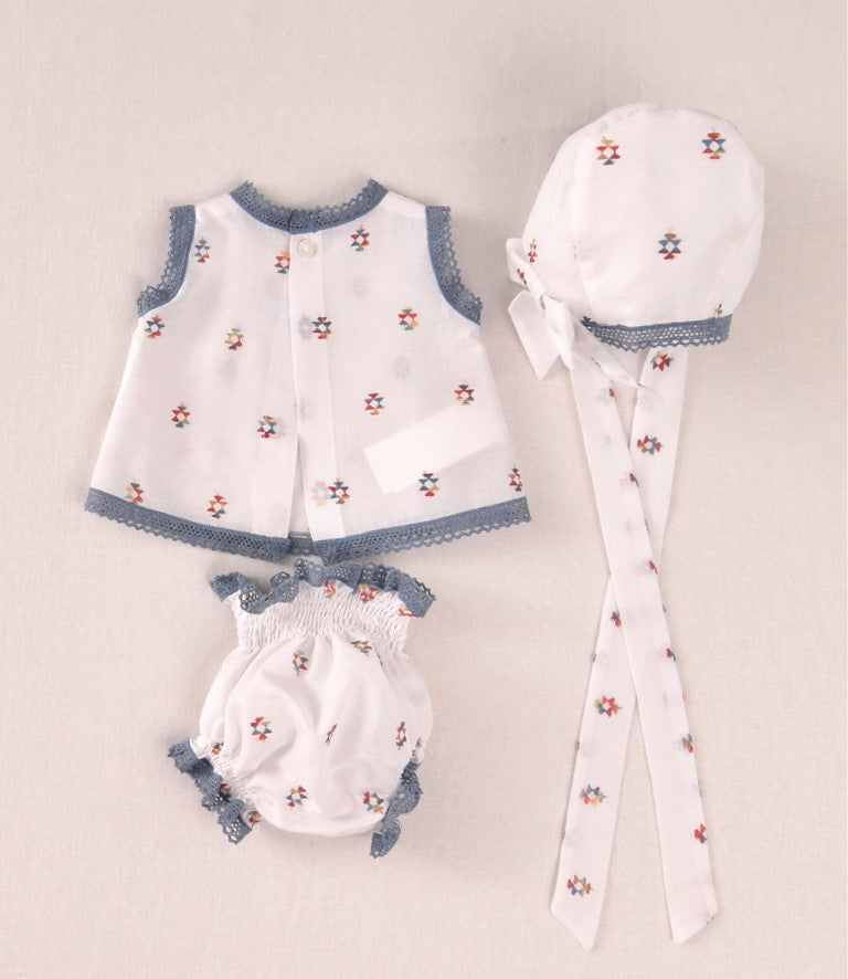 Conjunto recién nacido estampado con capota | Cocote by Charanga