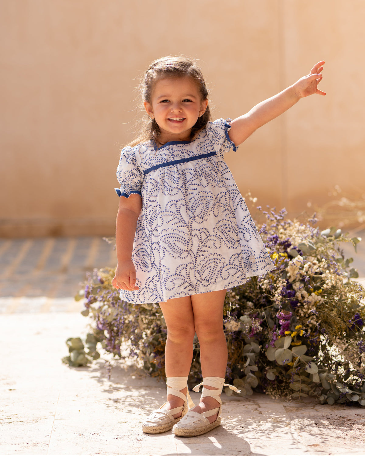 Conjunto bebé niña con braguita estampado cachemir | Cocote by Charanga