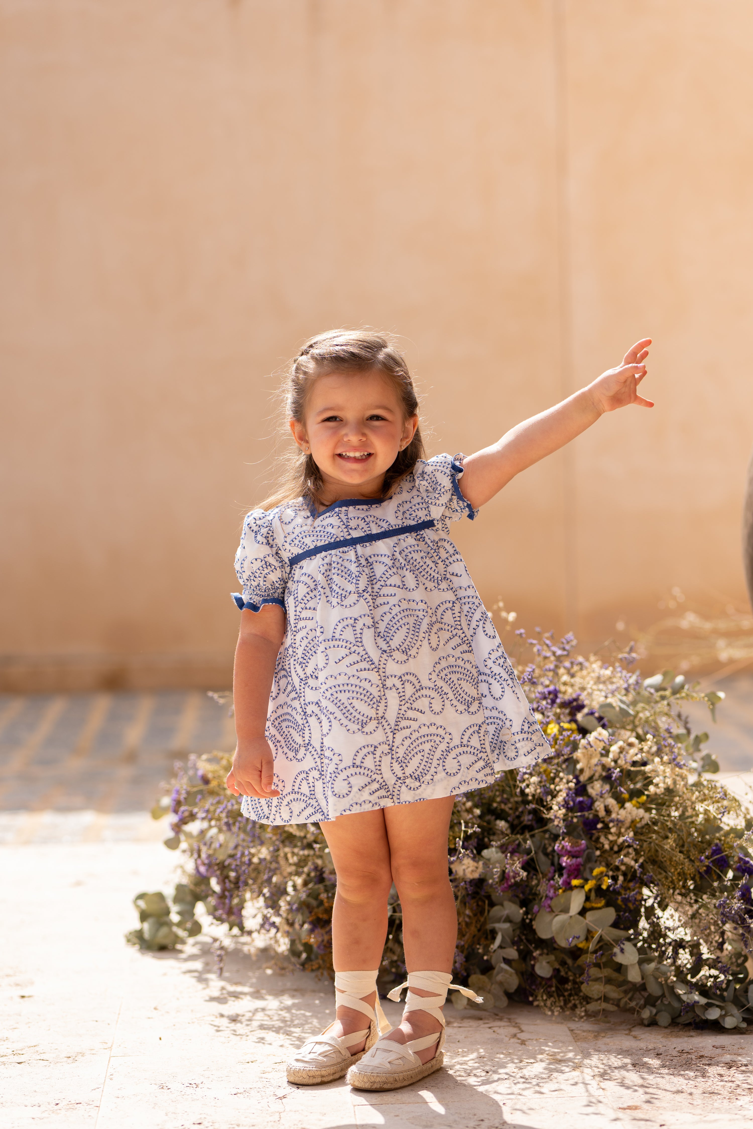 Conjunto bebé niña con braguita estampado cachemir | Cocote by Charanga