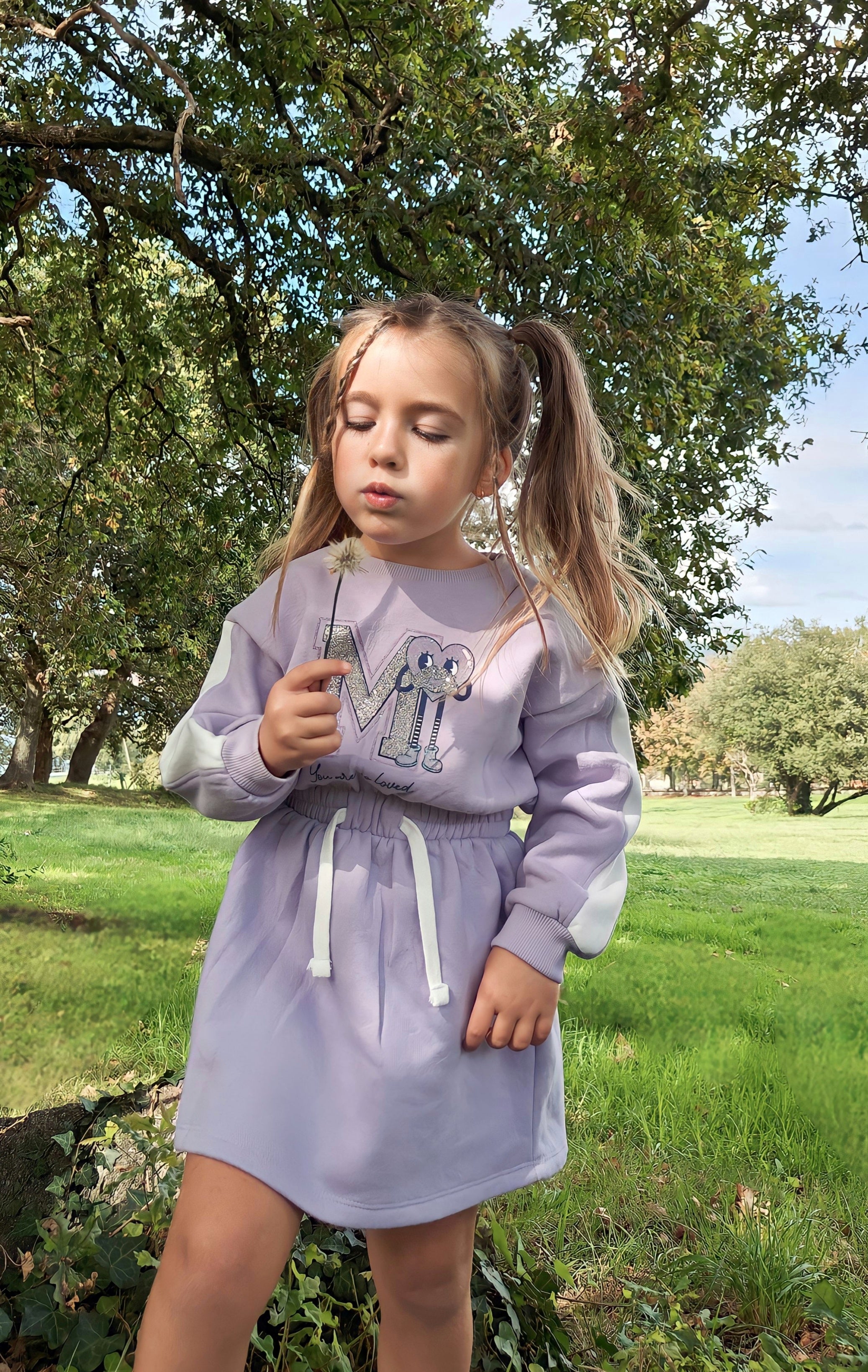 Vestido de niña morado Charanga