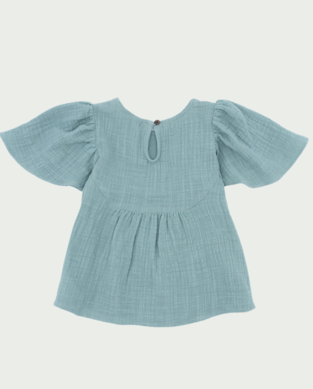 Blusa algodón verde niña