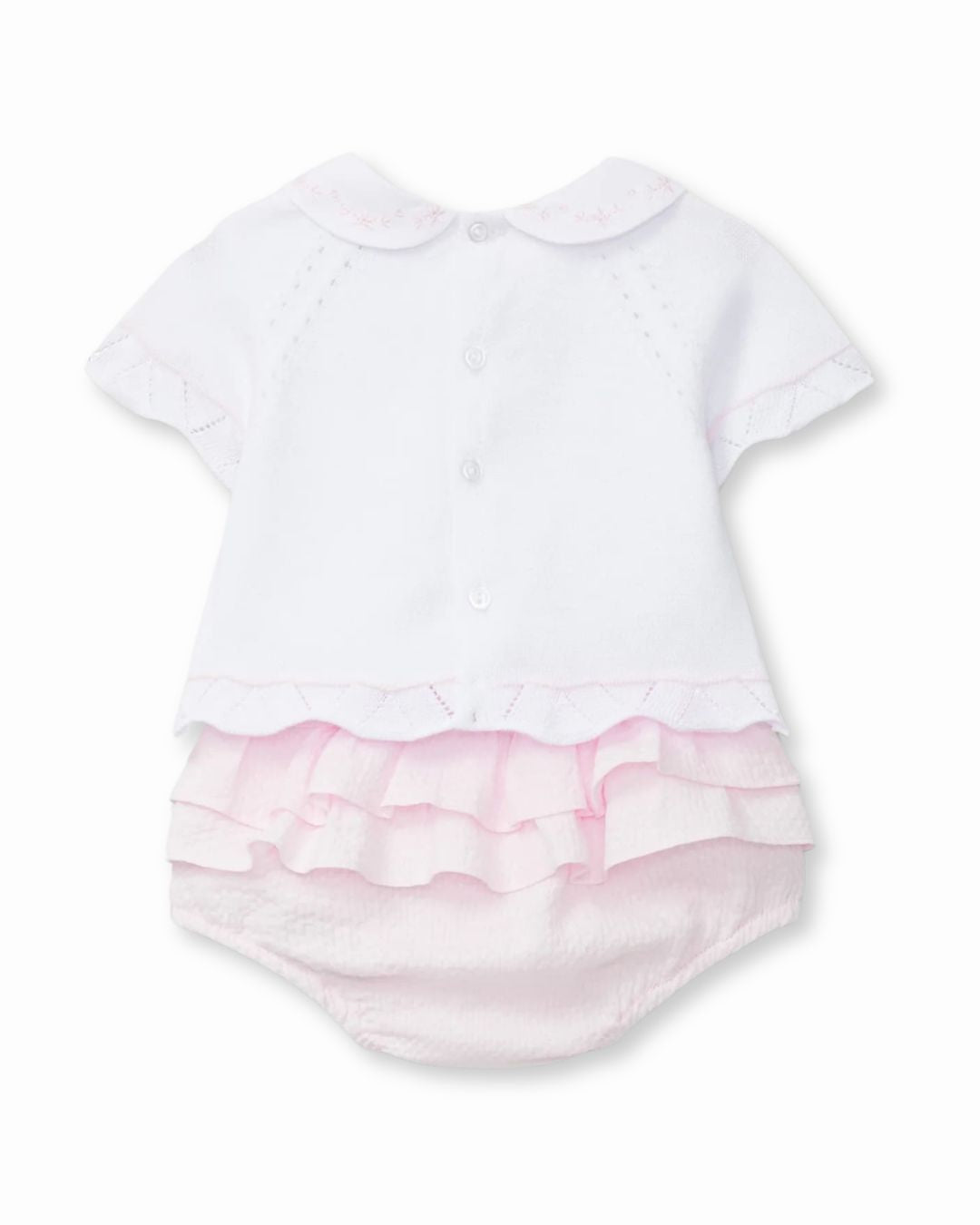 Conjunto bicolor camiseta braguita tricot recién nacida | Dr. Kid by Charanga