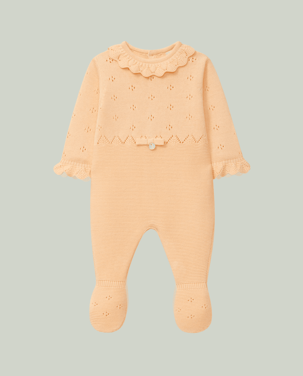 Pelele tricot naranja recién nacido | Dr. Kid by Charanga