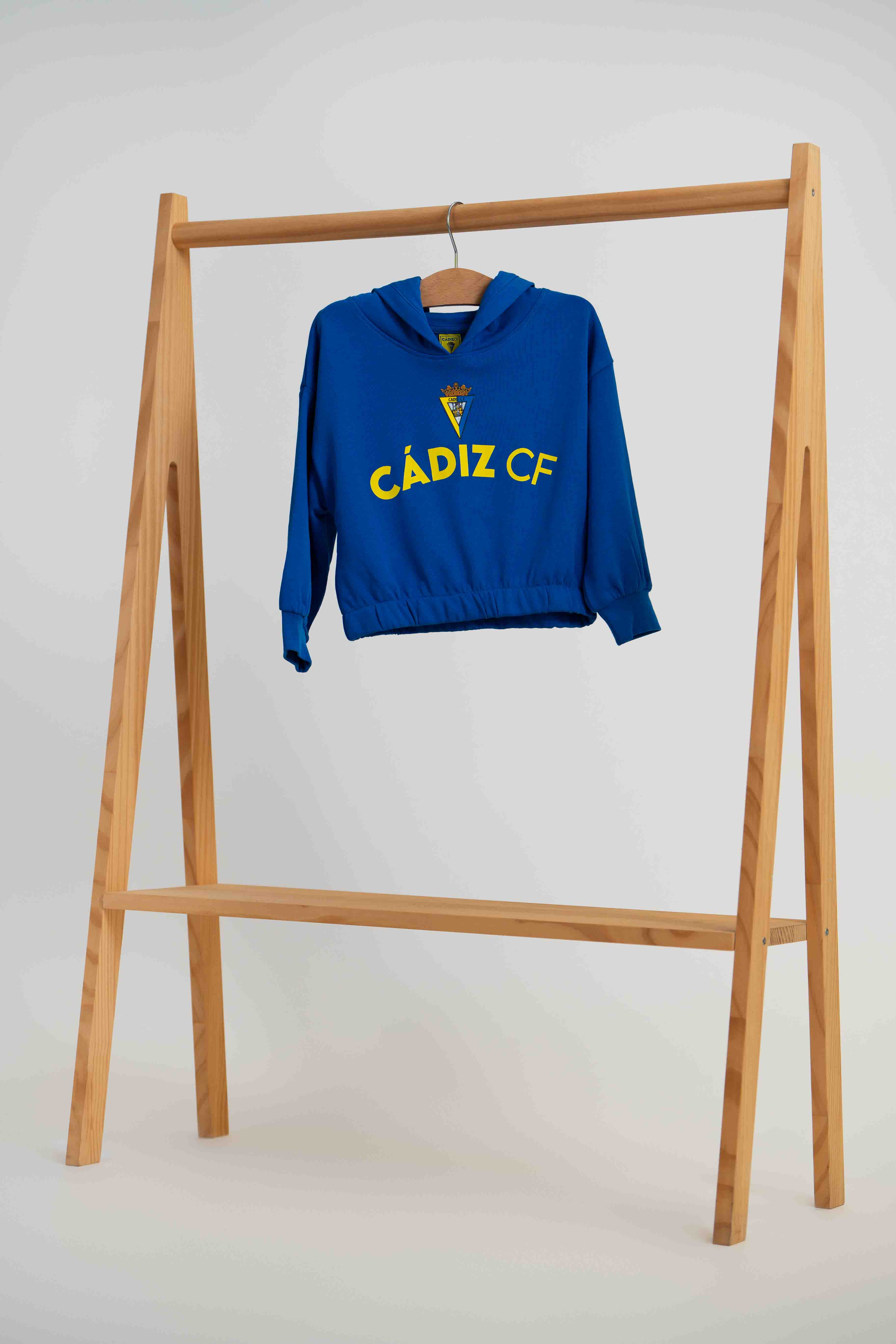 Sudadera azul con capucha - Cádiz CF