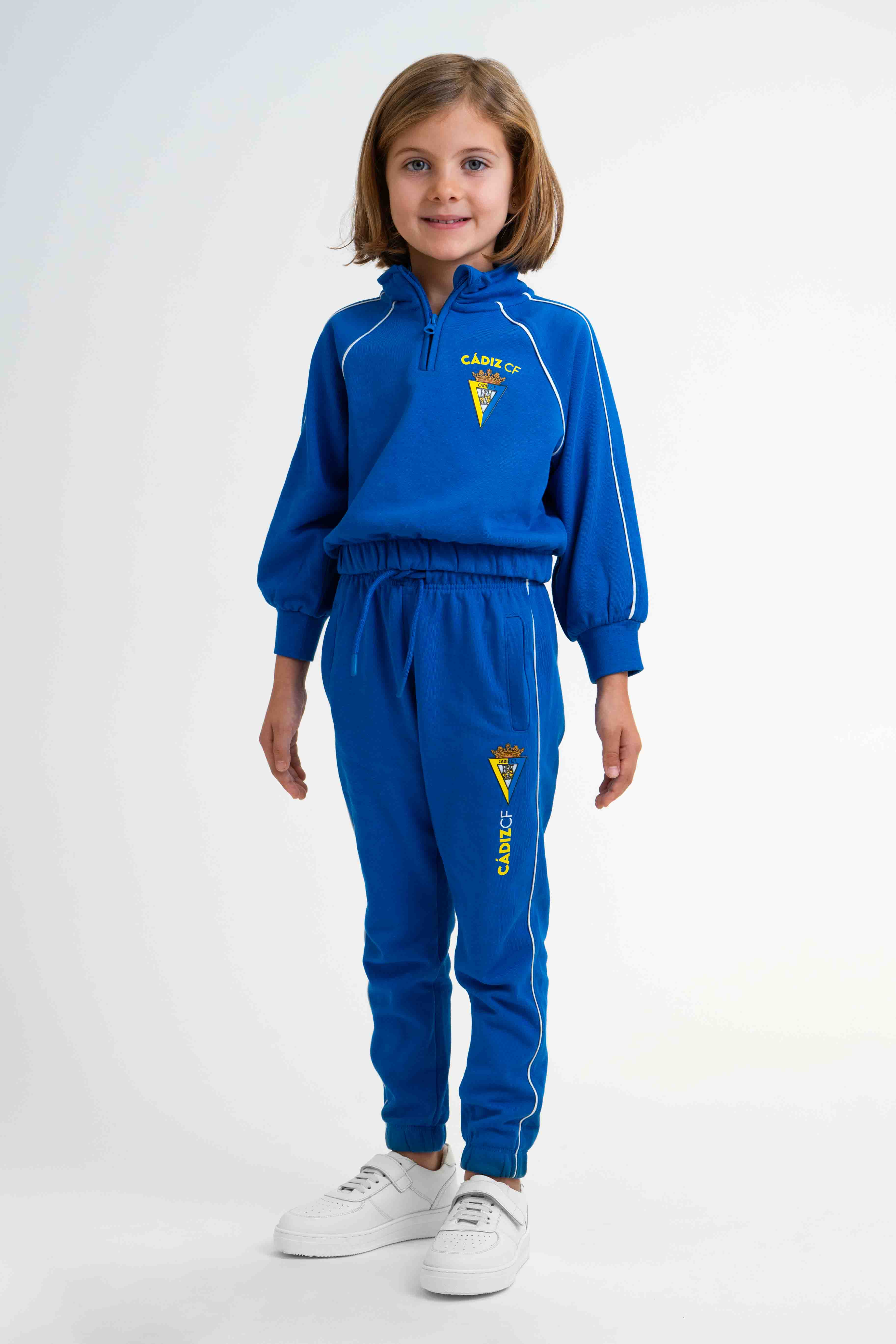 Pantalón felpa azul niña - Cádiz CF