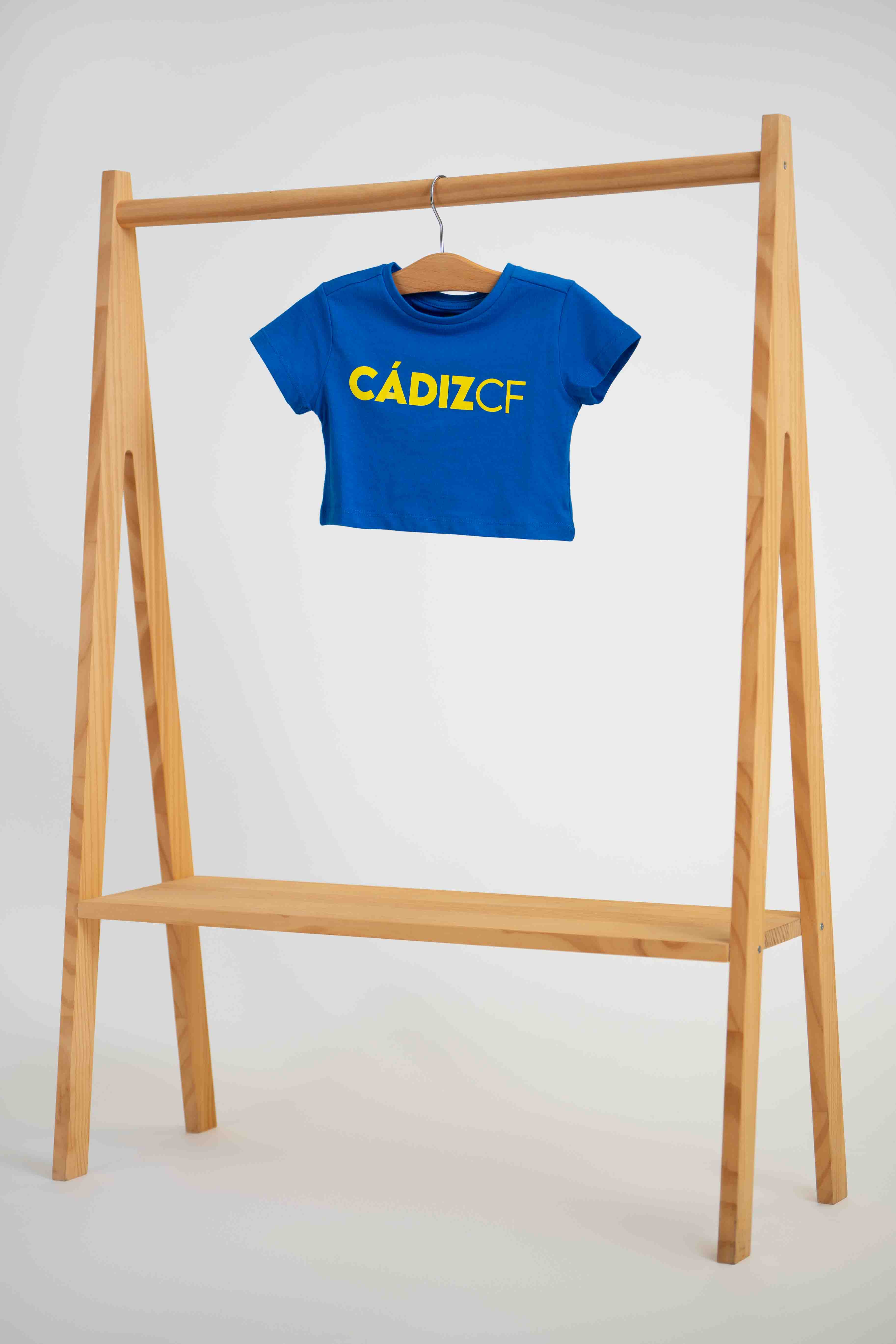 Camiseta crop azul niña -  Cádiz CF