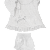 Vestido de bebé blanco Cocote & Charanga