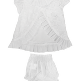 Vestido de bebé blanco Cocote & Charanga VERANO/Charanga