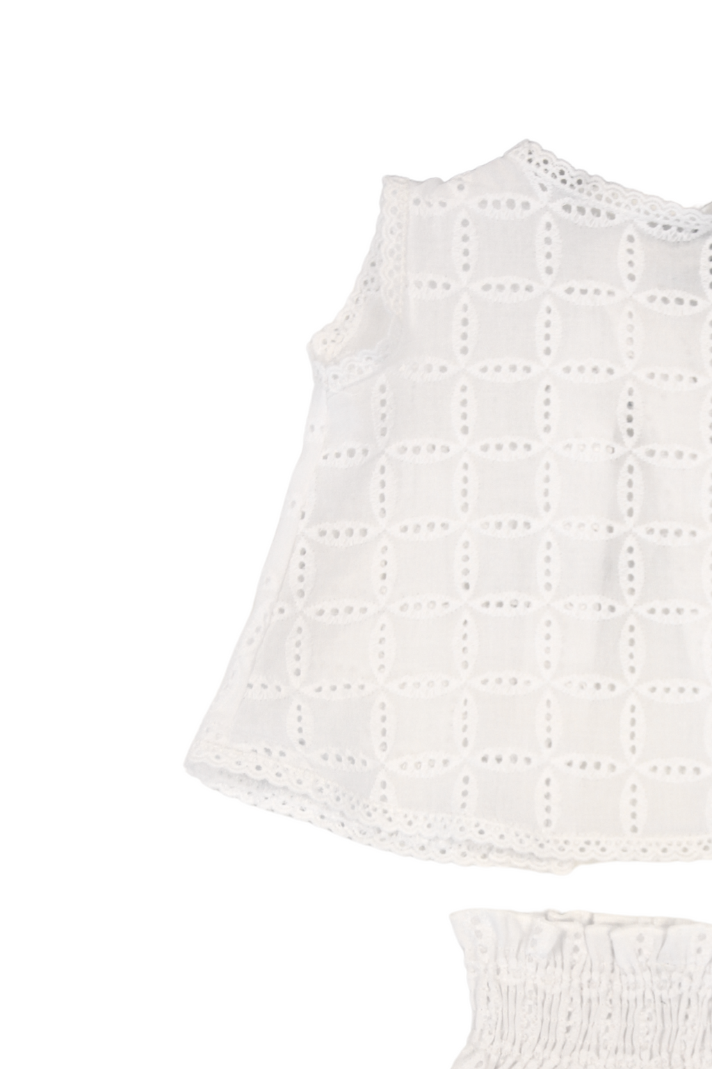 Vestido de recién nacido blanco Cocote & Charanga VERANO/Charanga