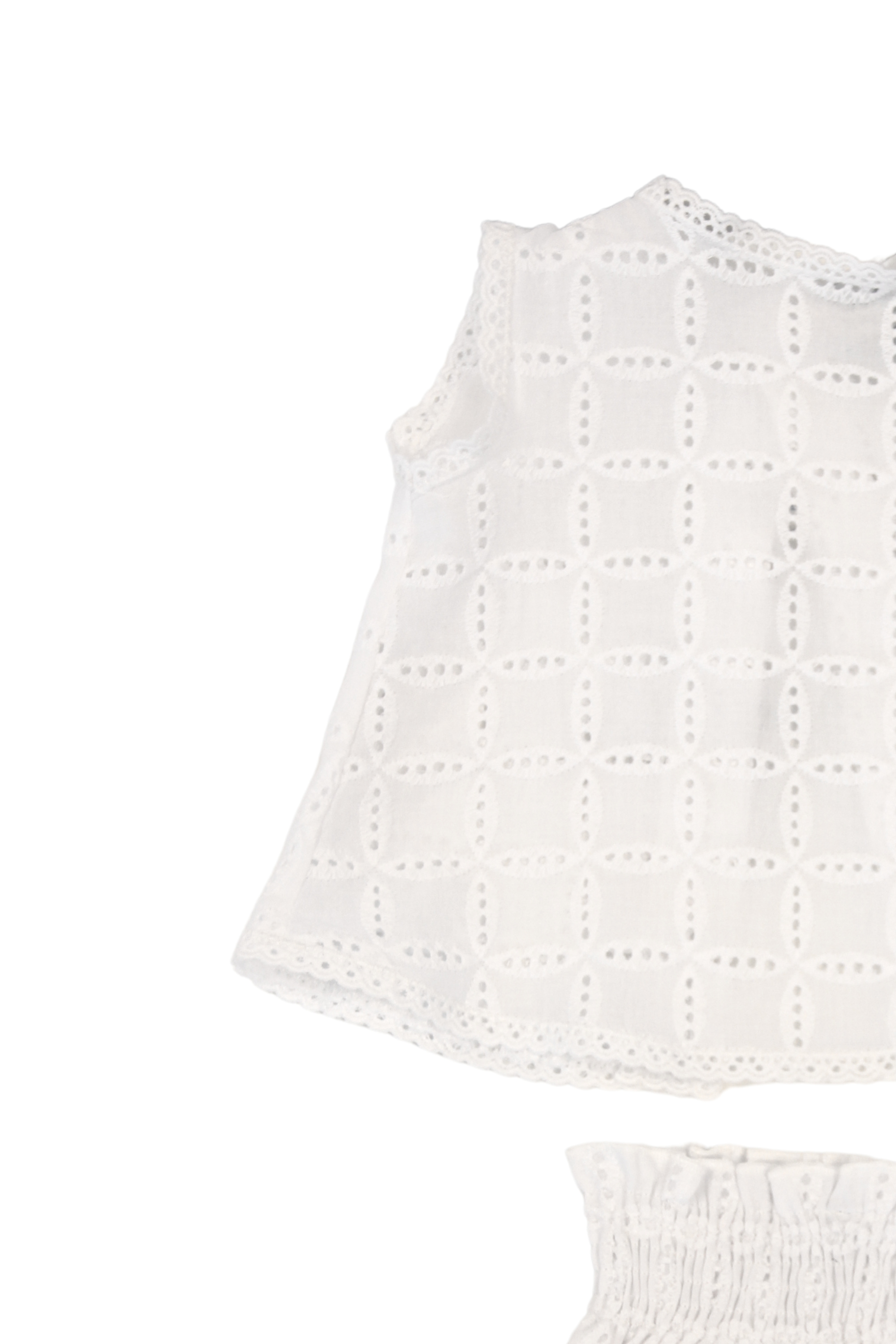 Vestido de recién nacido blanco Cocote & Charanga VERANO/Charanga