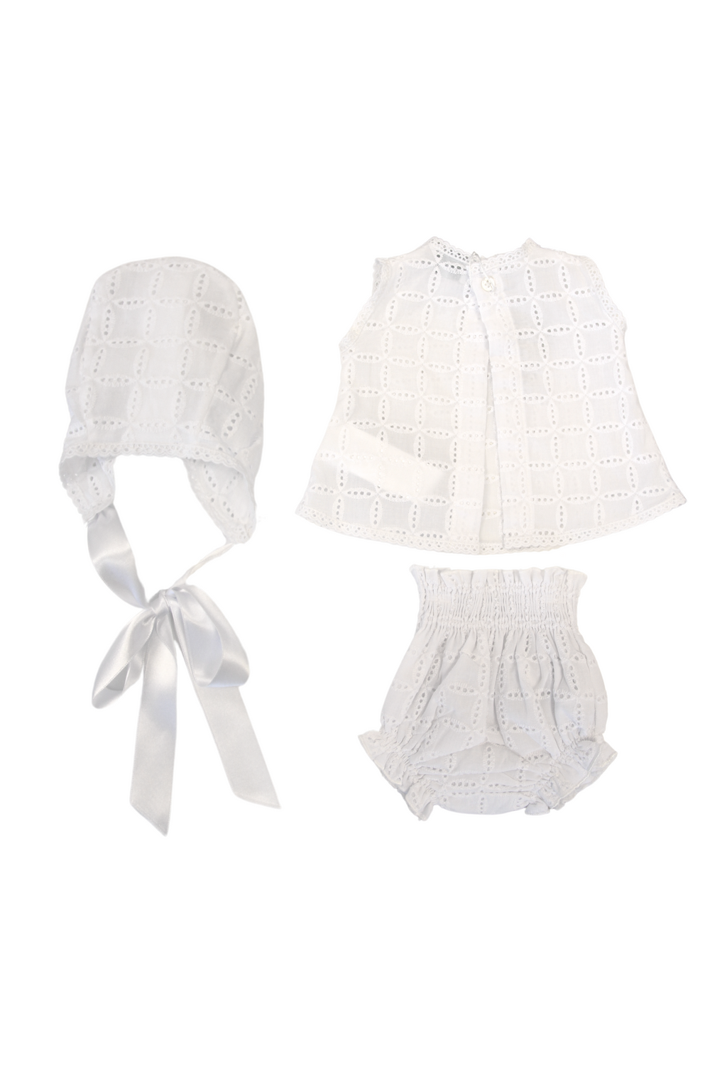 Vestido de recién nacido blanco Cocote & Charanga VERANO/Charanga