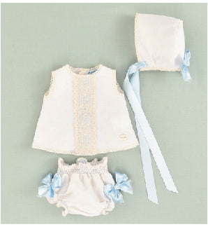 Vestido de recién nacido crudo Cocote & Charanga