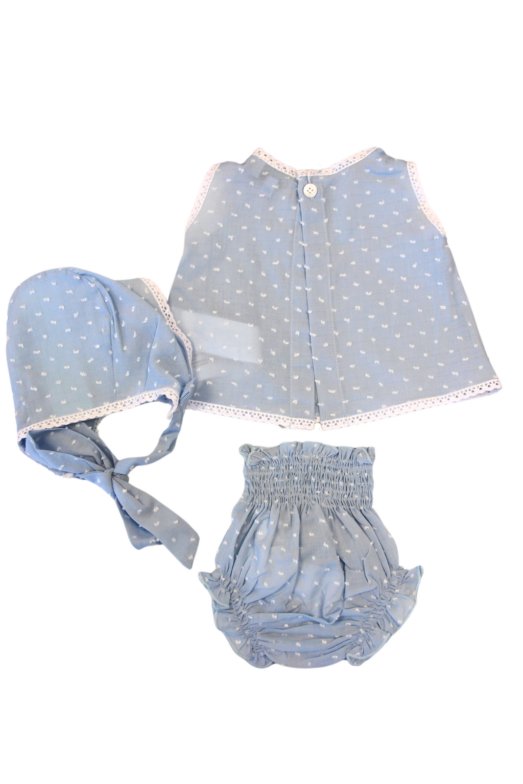 Vestido de recién nacido azul Cocote & Charanga VERANO/Charanga