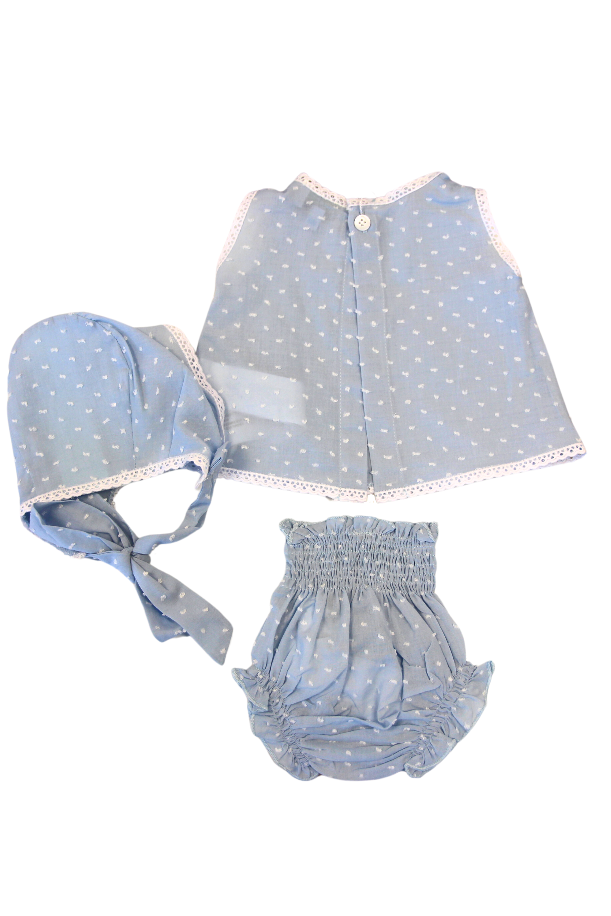 Vestido de recién nacido azul Cocote & Charanga VERANO/Charanga