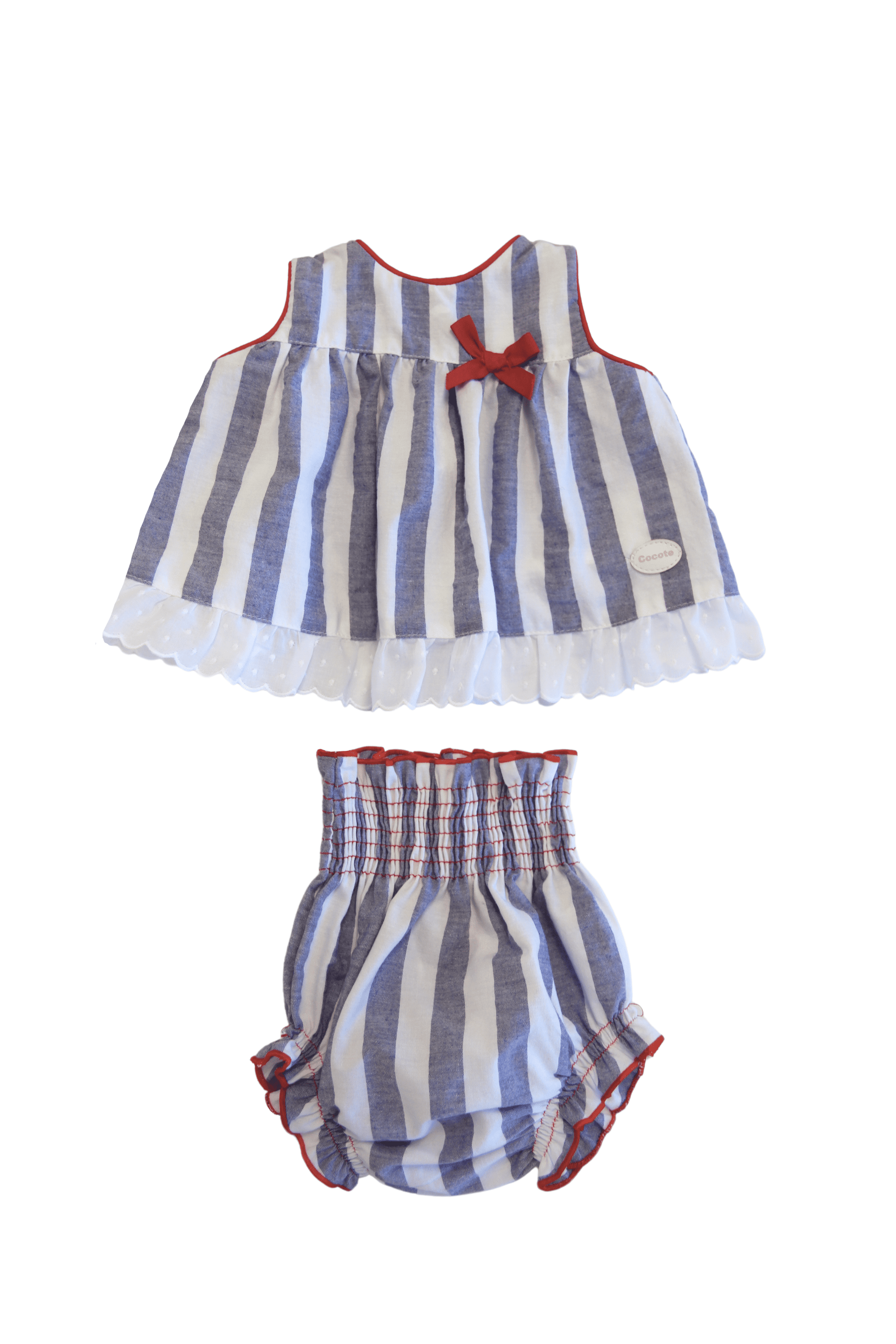 Vestido de bebé listado Cocote & Charanga