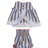 Vestido de bebé listado Cocote & Charanga