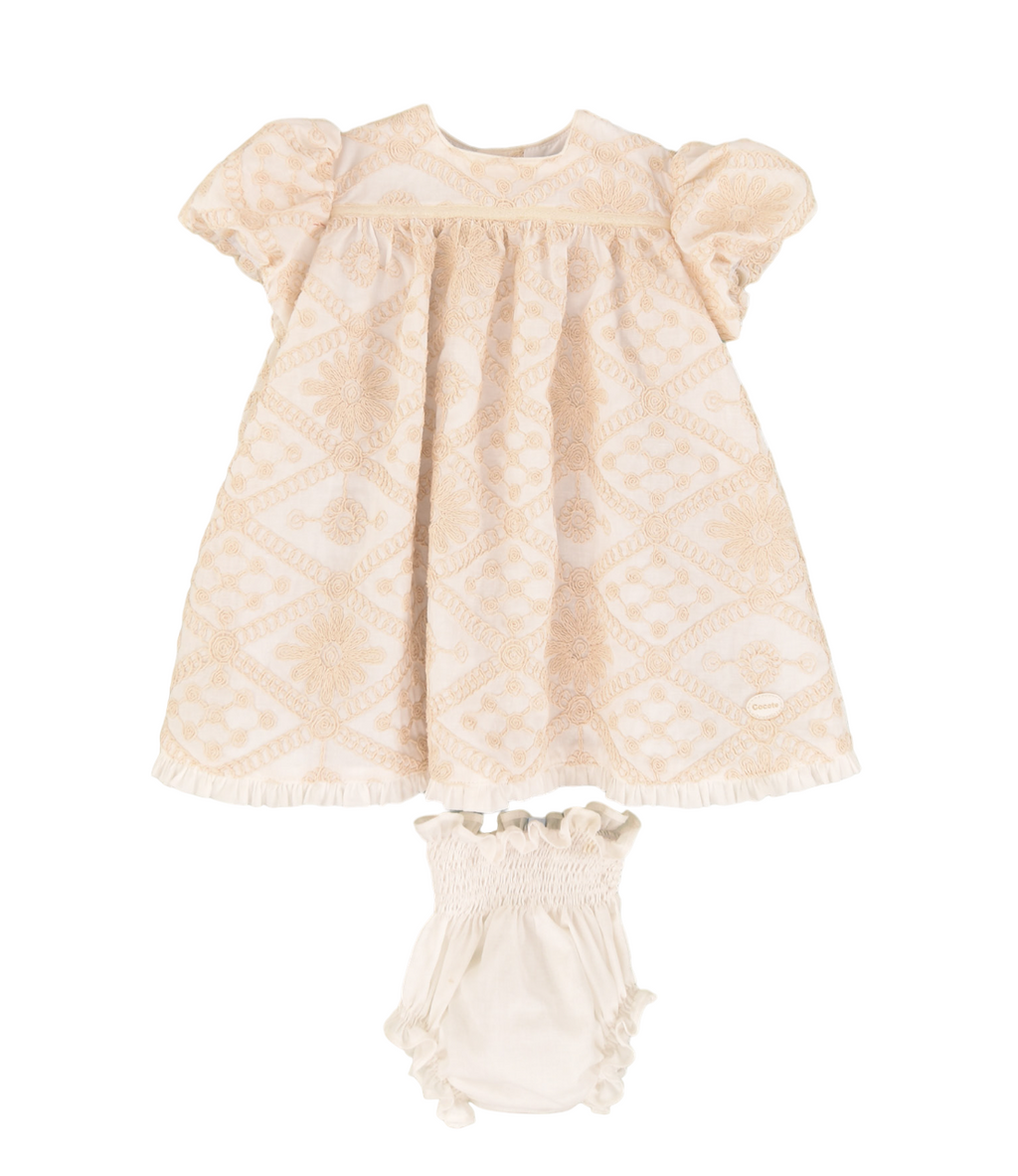Vestido de bebé crudo Cocote & Charanga VERANO/Charanga