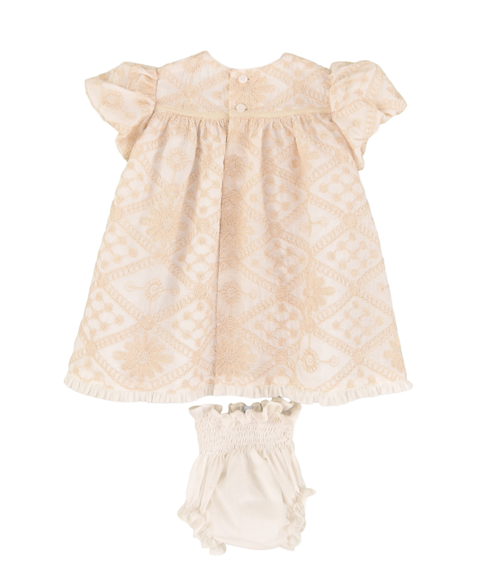 Vestido de bebé crudo Cocote & Charanga VERANO/Charanga