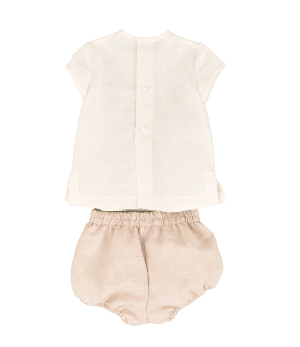 Conjunto de bebé crudo Cocote & Charanga VERANO/Charanga