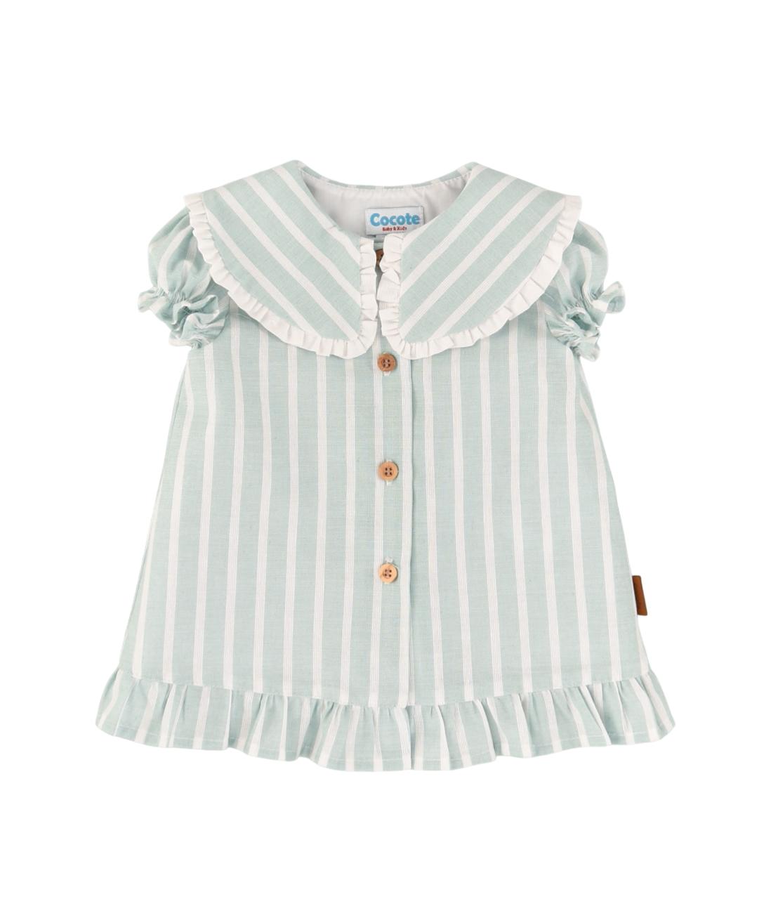 Vestido de bebé turquesa Cocote & Charanga VERANO/Charanga