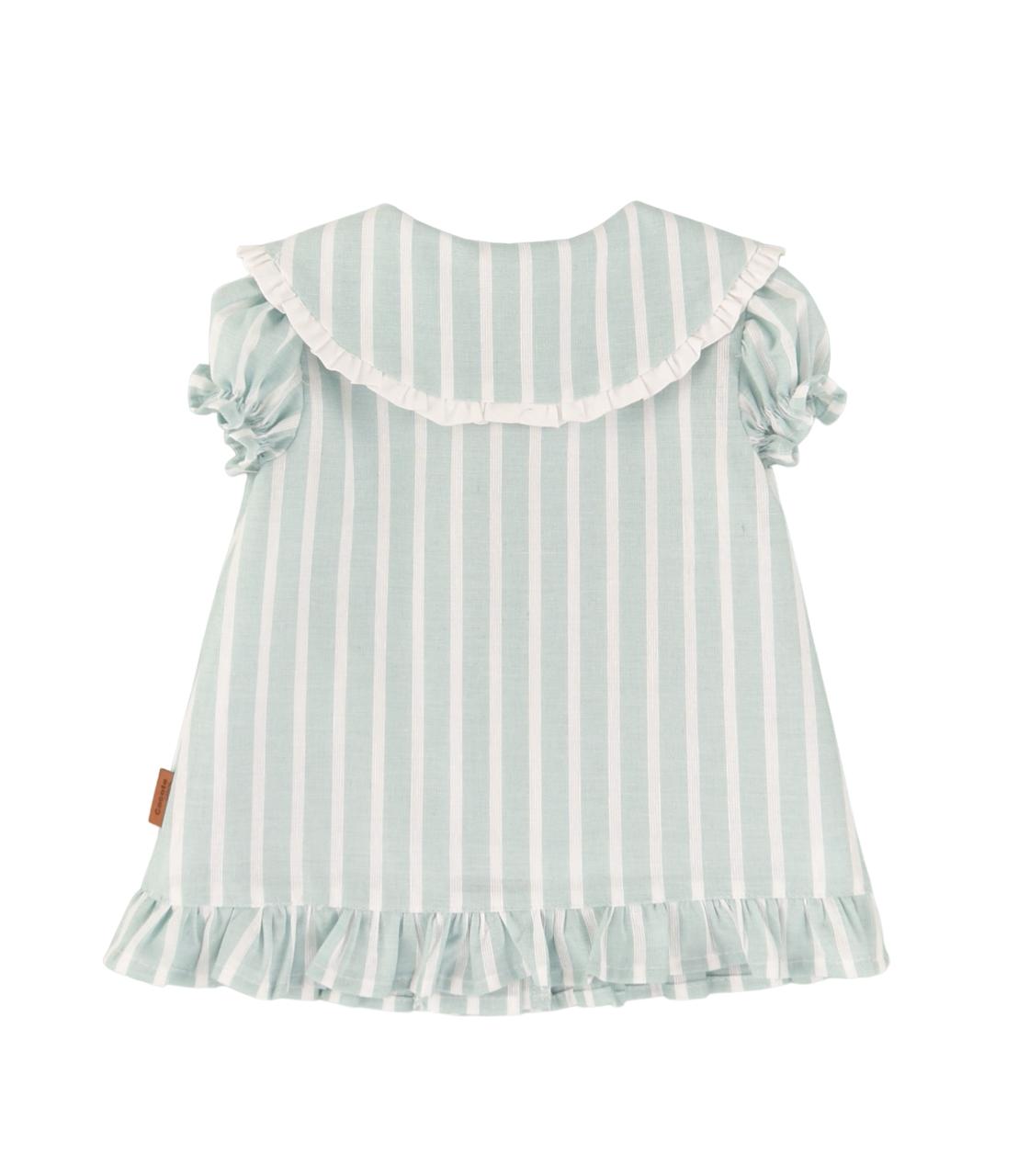 Vestido de bebé turquesa Cocote & Charanga VERANO/Charanga