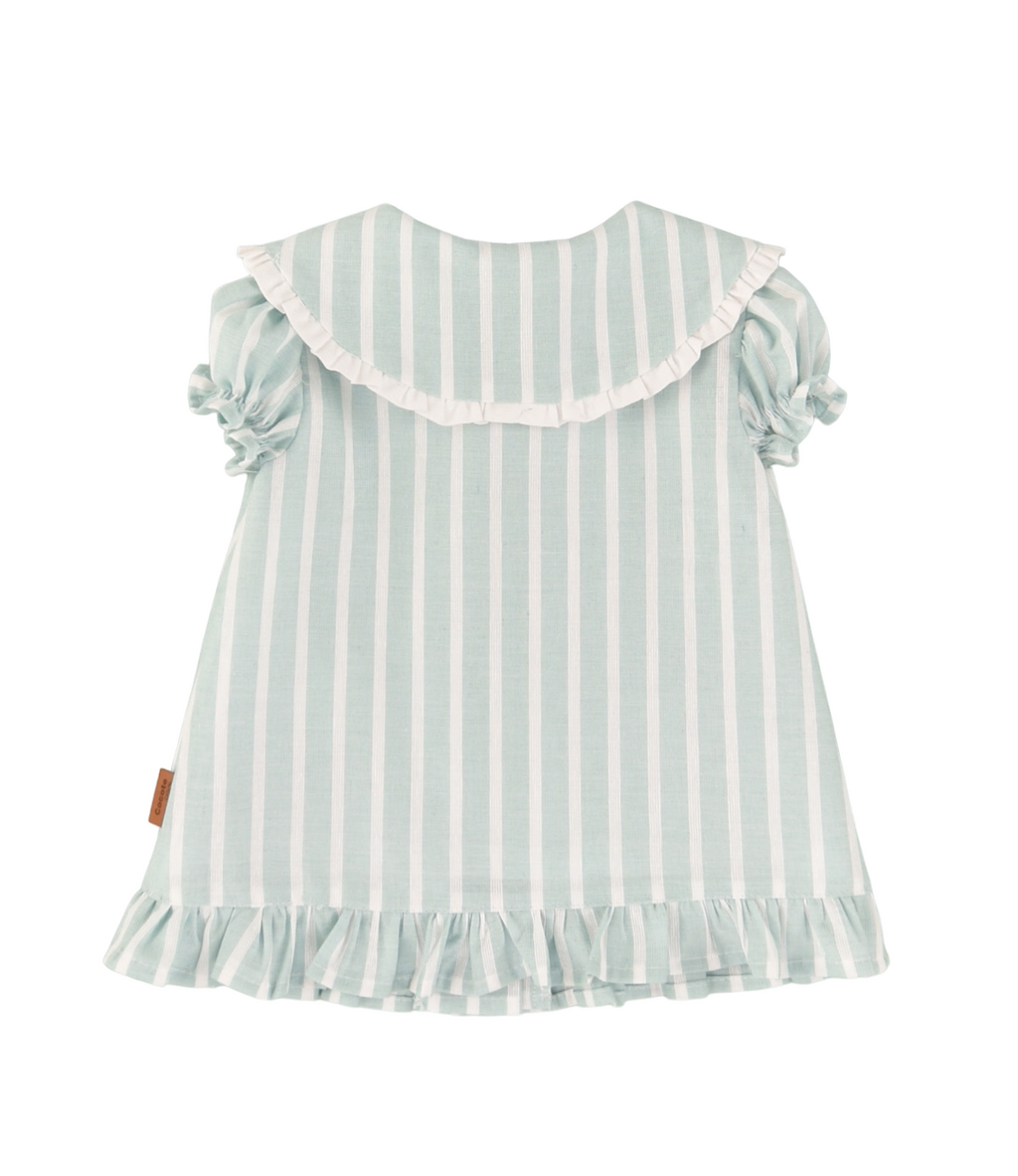 Vestido de bebé turquesa Cocote & Charanga VERANO/Charanga