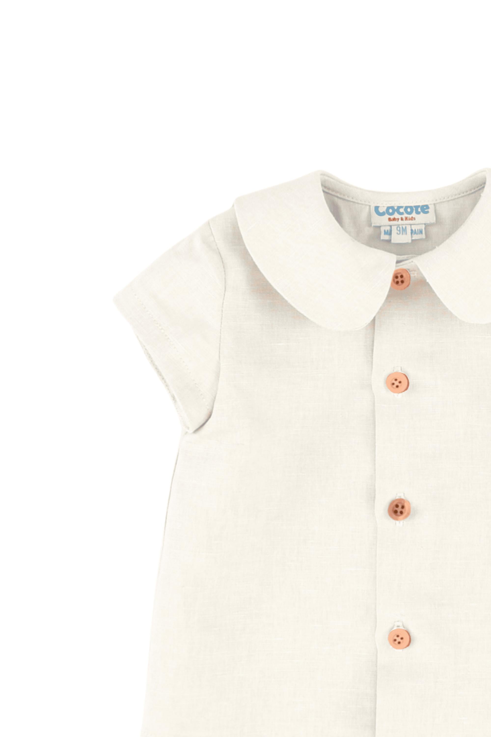 Blusa de bebé crudo Cocote & Charanga