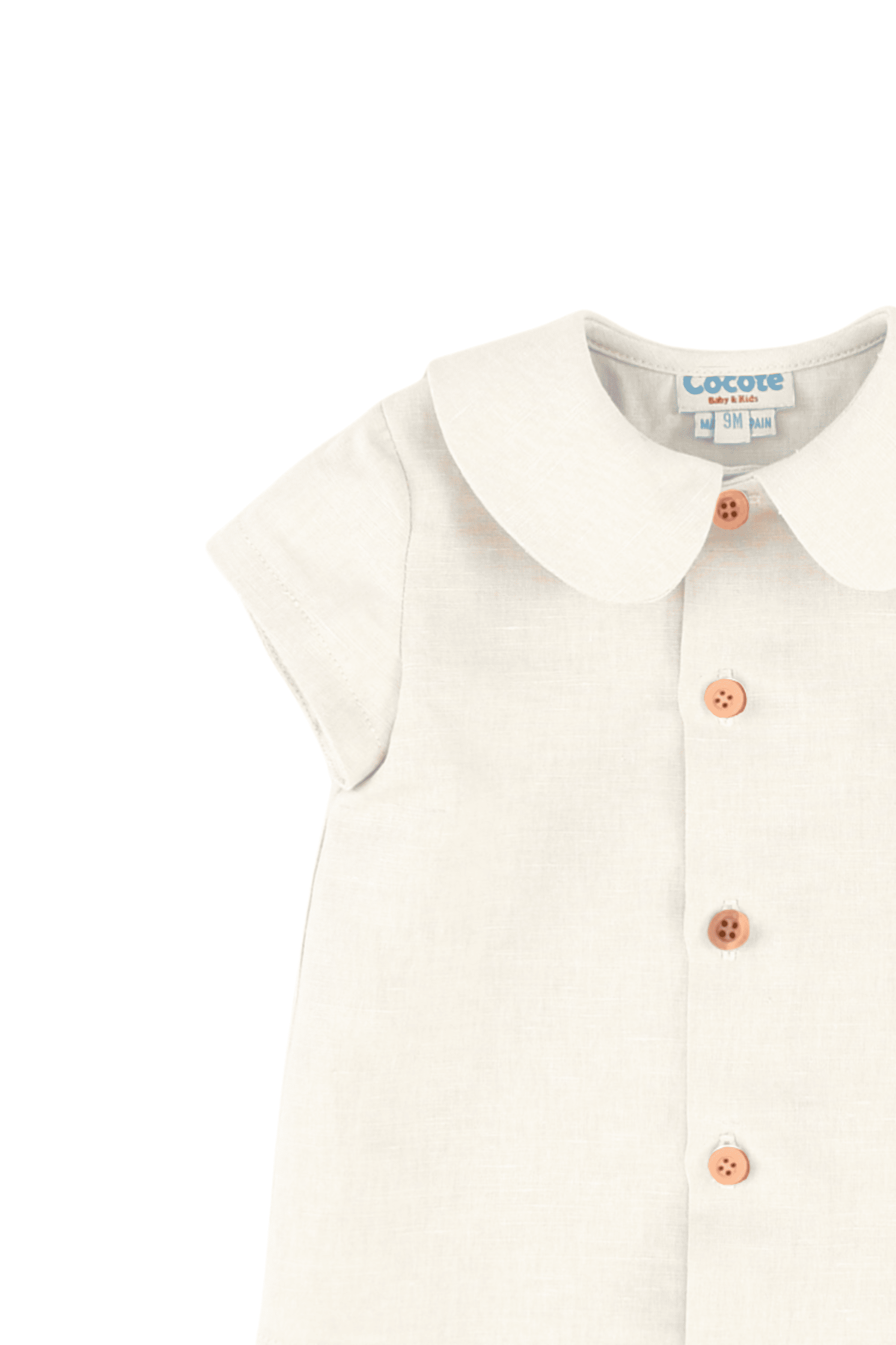 Blusa de bebé crudo Cocote & Charanga