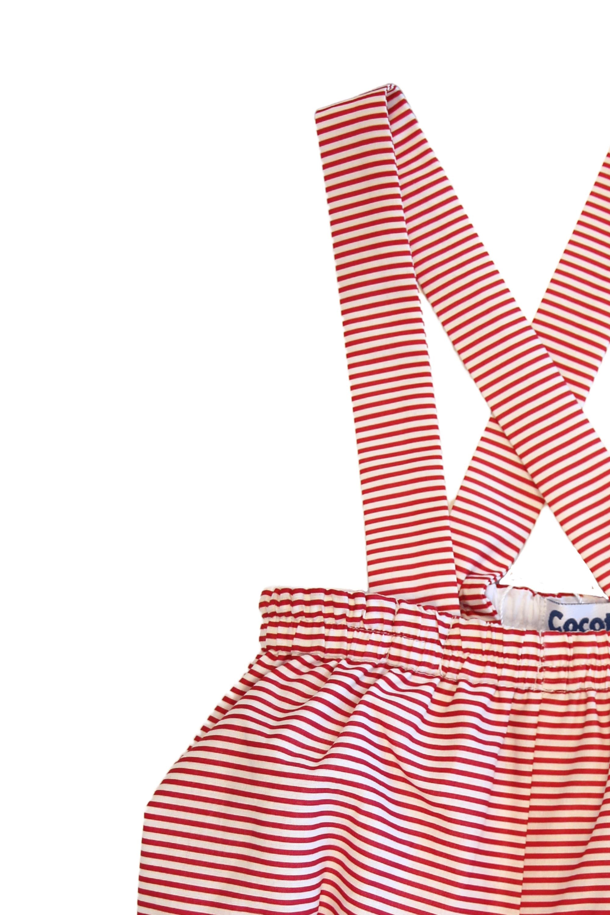 Peto de bebé niño a rayas blanco y rojo Cocote & Charanga
