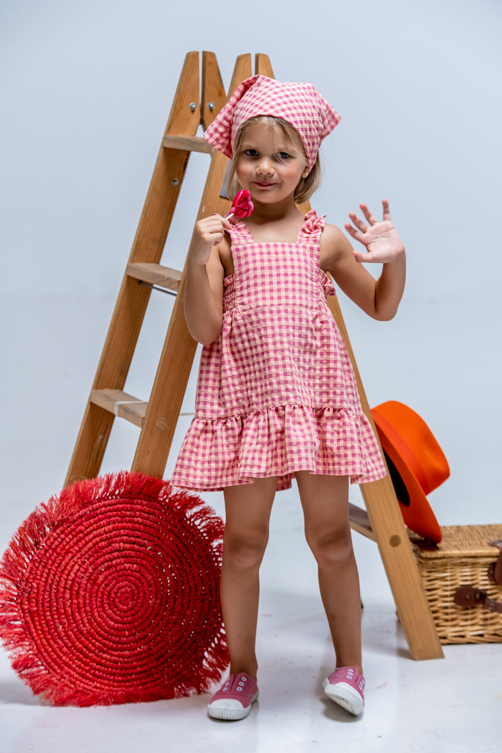 Vestido de niña rosa Cocote & Charanga VERANO/Charanga