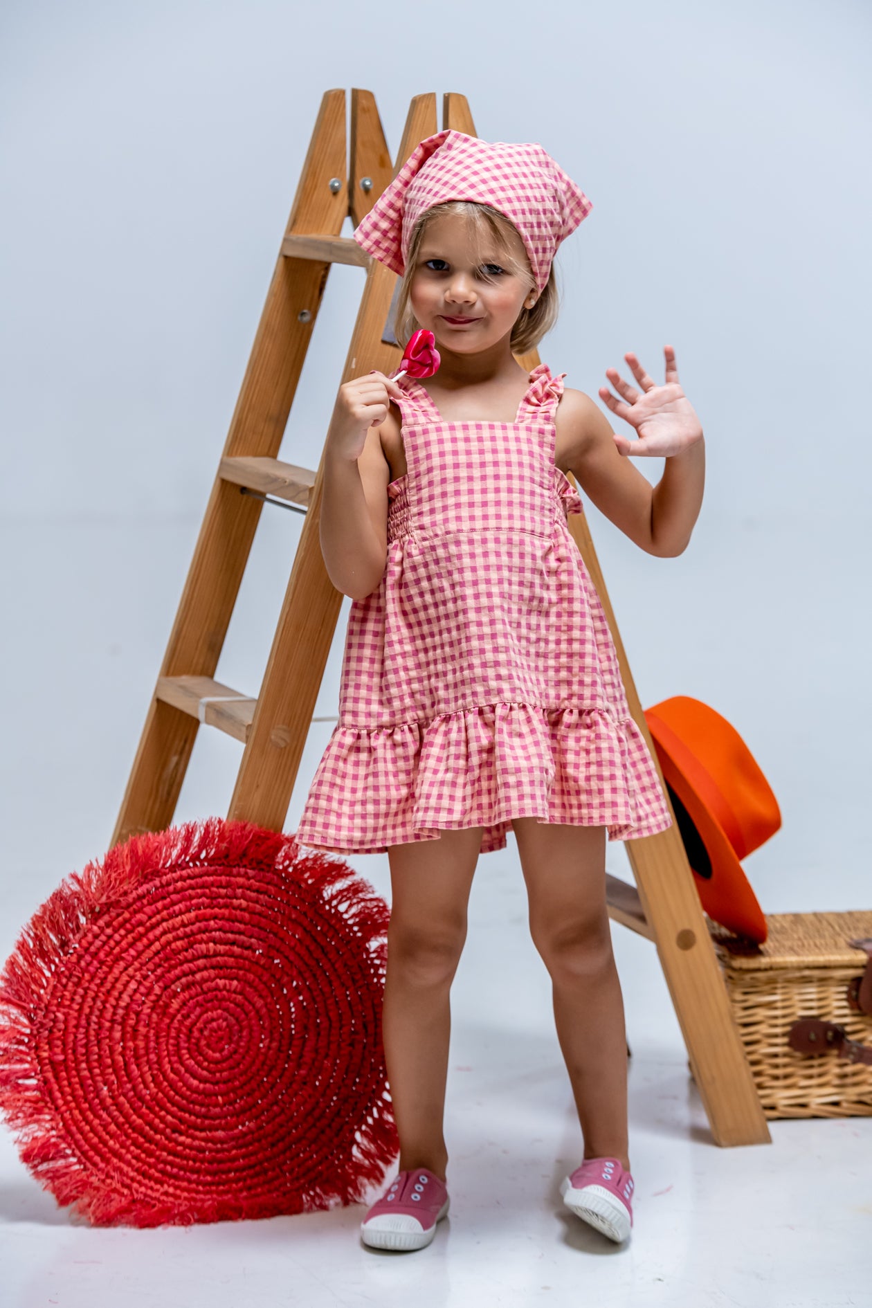 Vestido de niña rosa Cocote & Charanga VERANO/Charanga