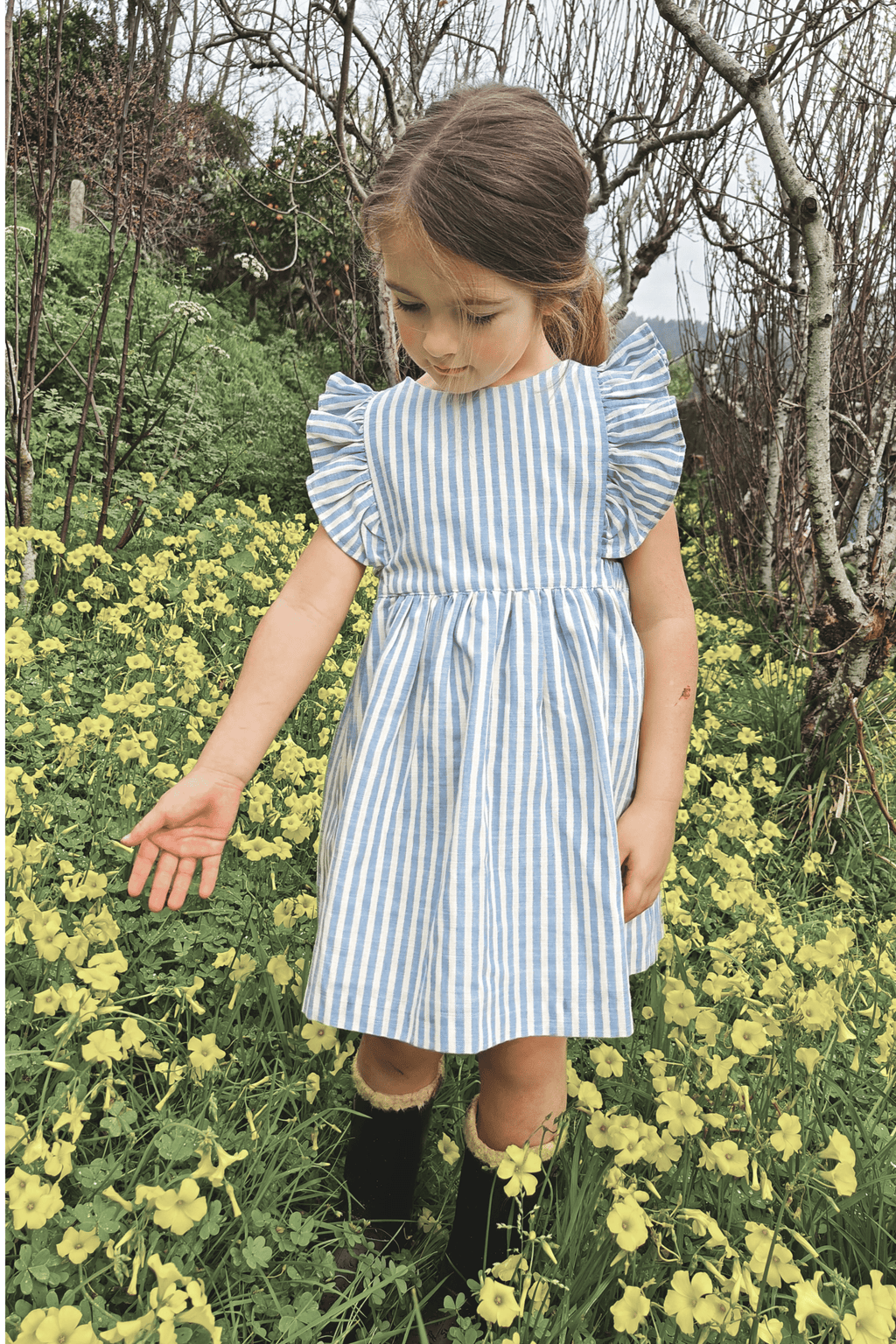 Vestido de niña azul Cocote & Charanga