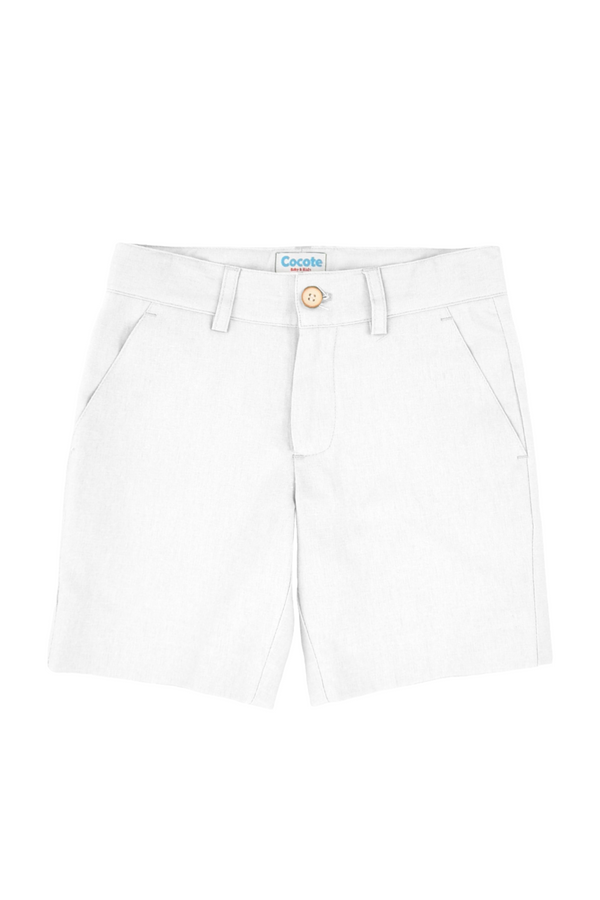 Cocote y Charanga white boy's Bermuda shorts