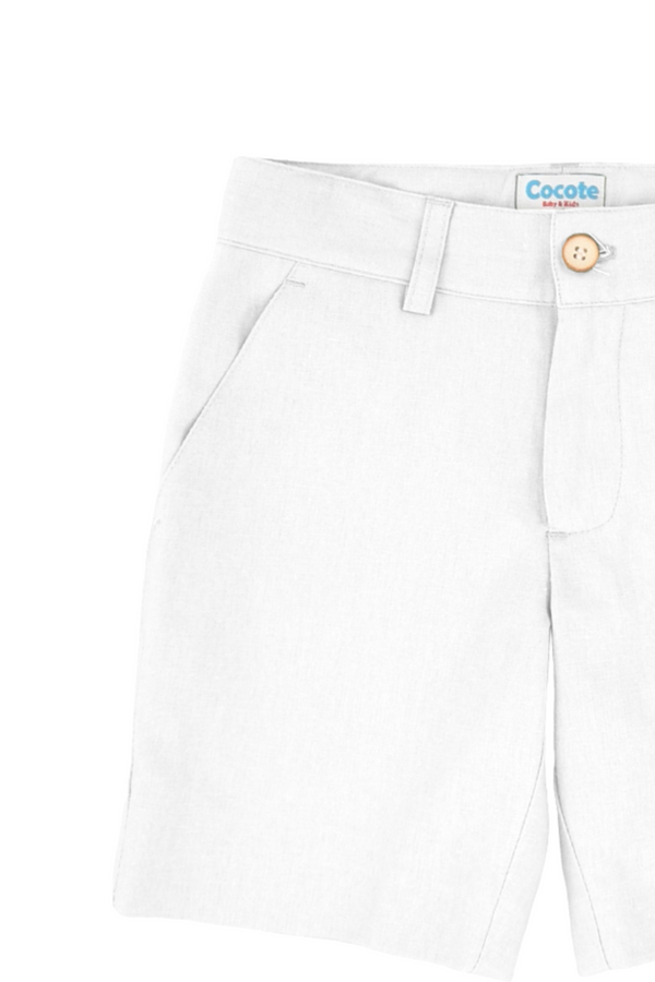 Cocote y Charanga white boy's Bermuda shorts