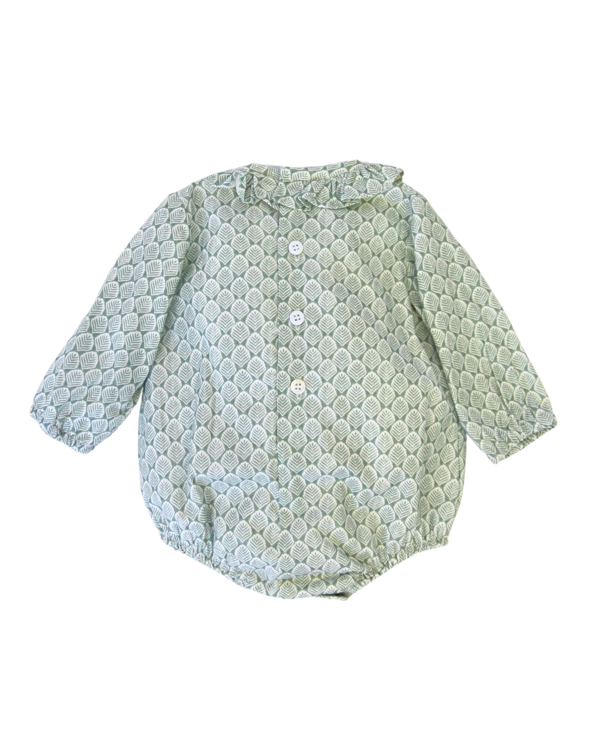 Pelele de bebé niño turquesa Cocote & Charanga