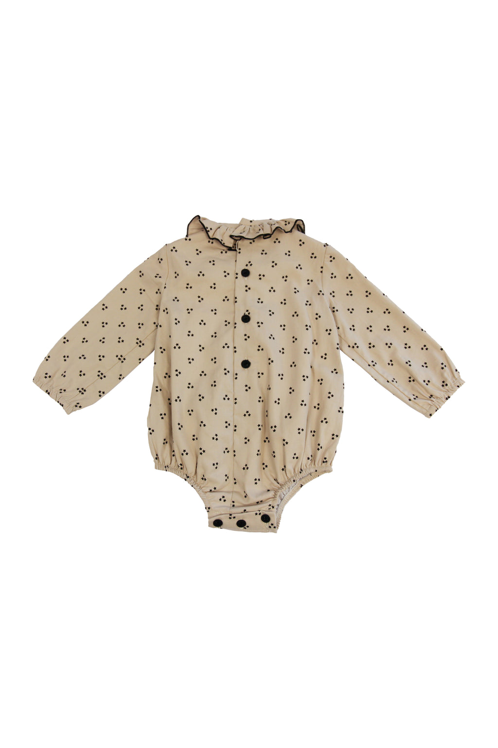 Pelele de bebé beige estrellitas Cocote & Charanga