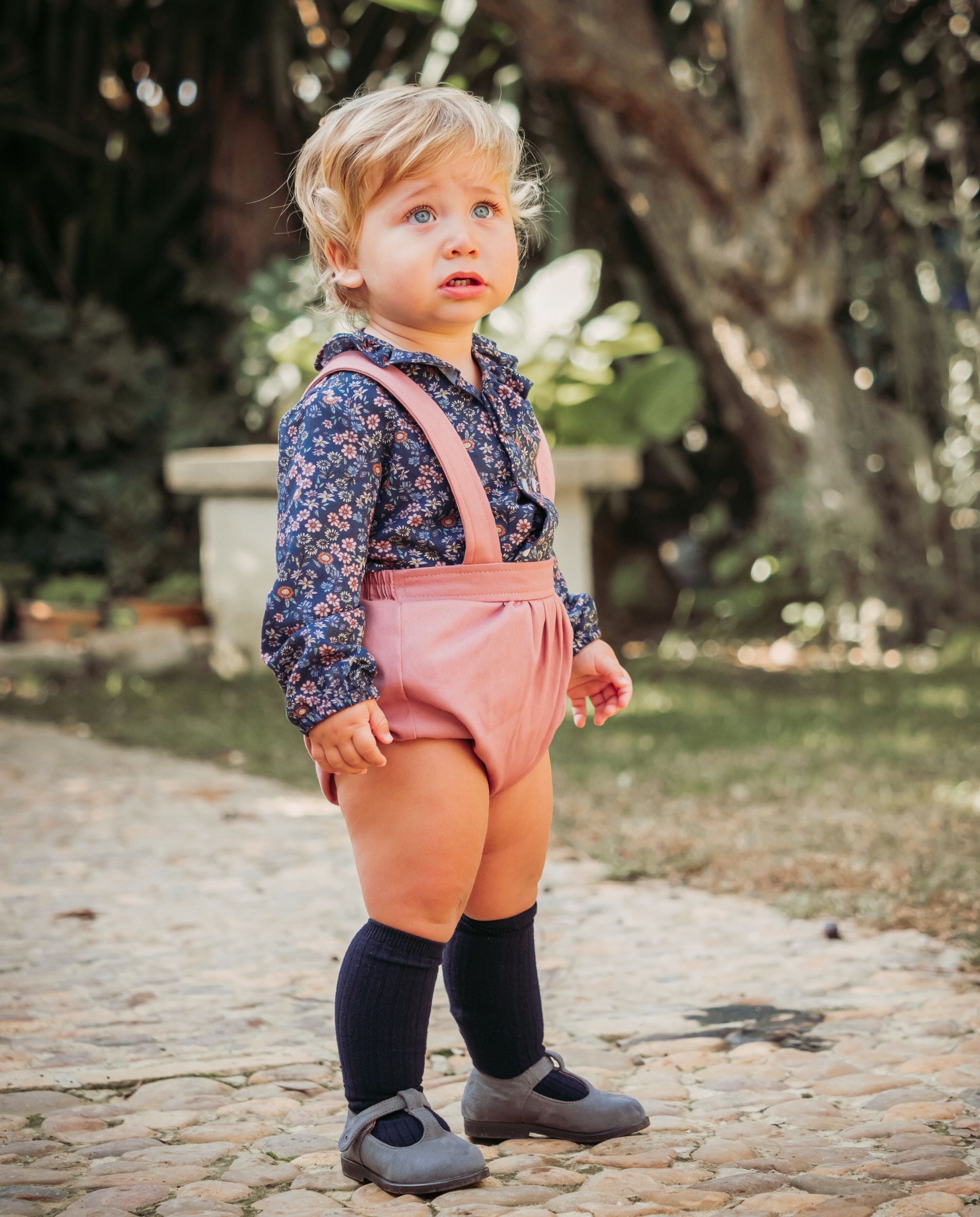 Conjunto de bebé niño floral Cocote & Charanga