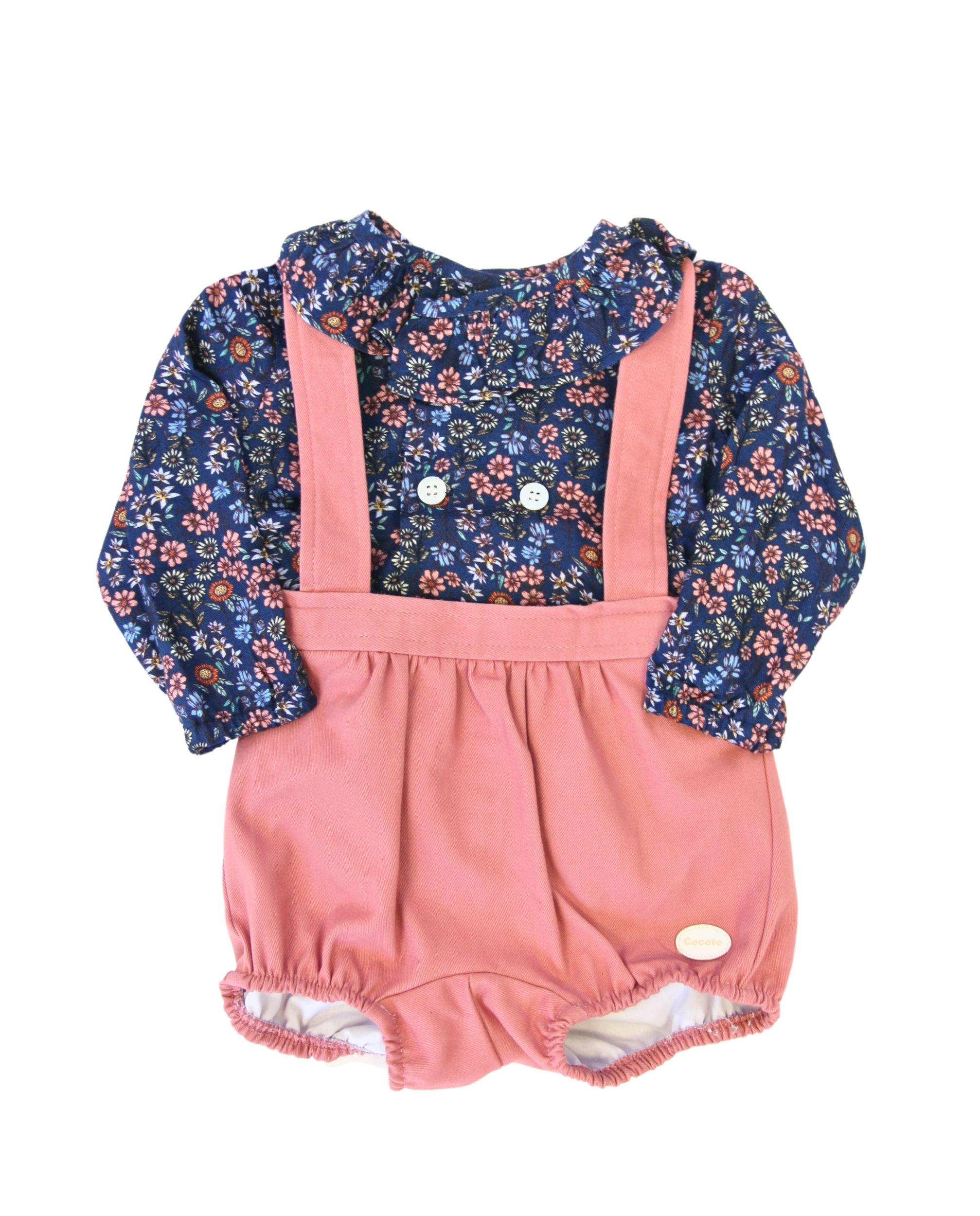 Conjunto de bebé niño floral Cocote & Charanga