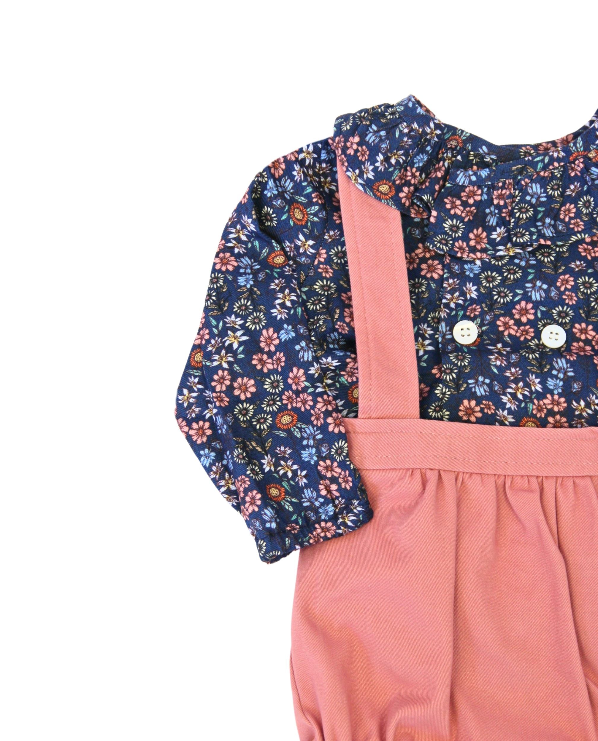 Conjunto de bebé niño floral Cocote & Charanga