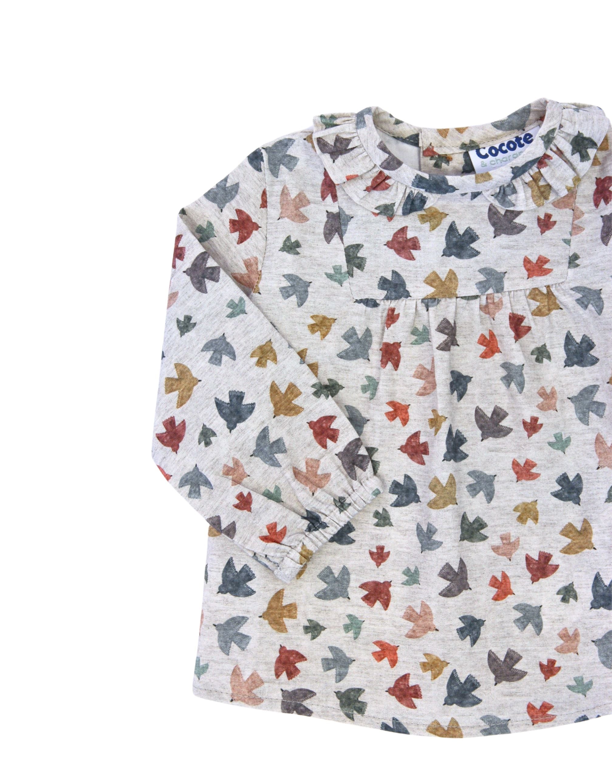 Blusa de bebé pajaritos Cocote & Charanga