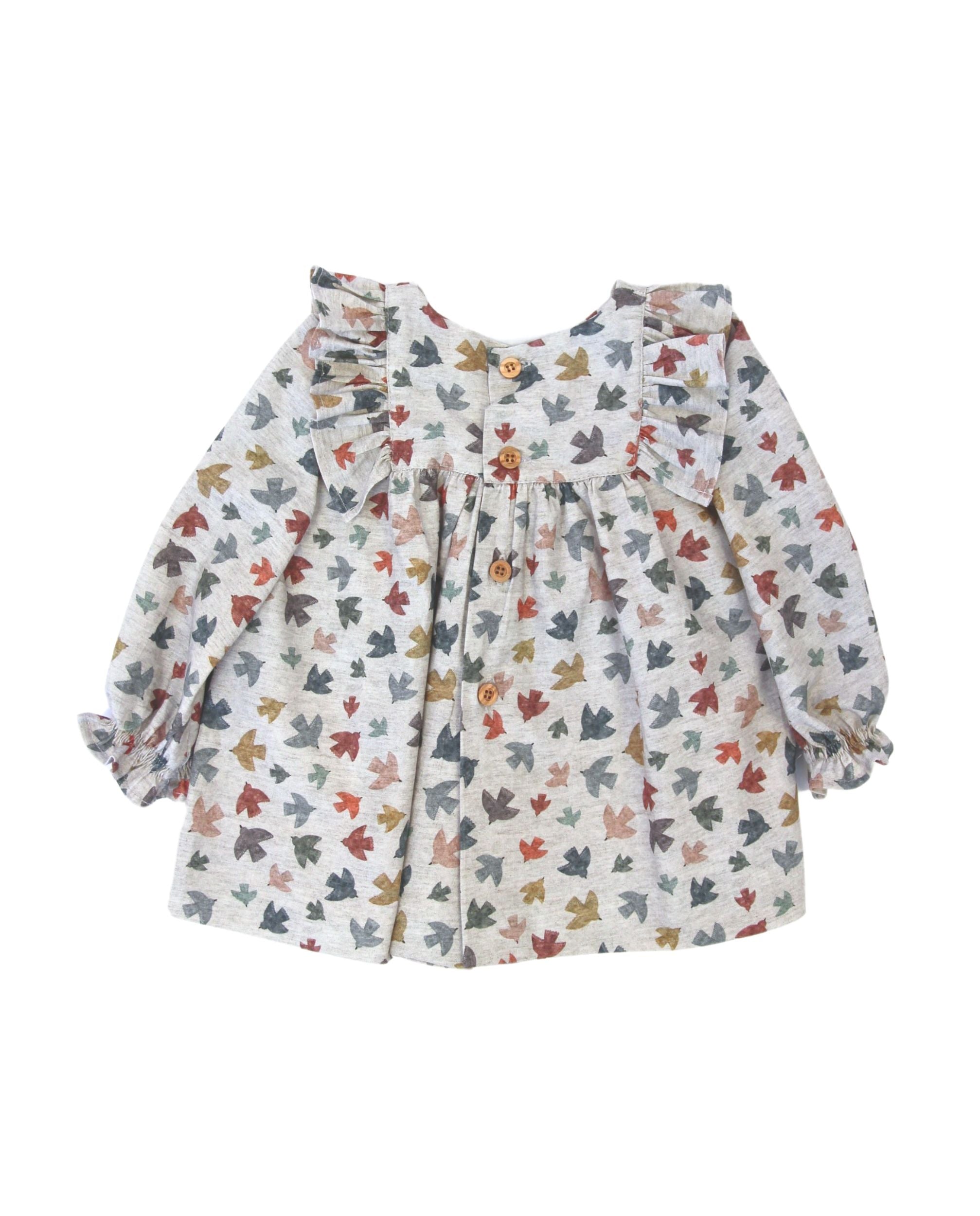 Vestido de bebé pajaritos Cocote & Charanga