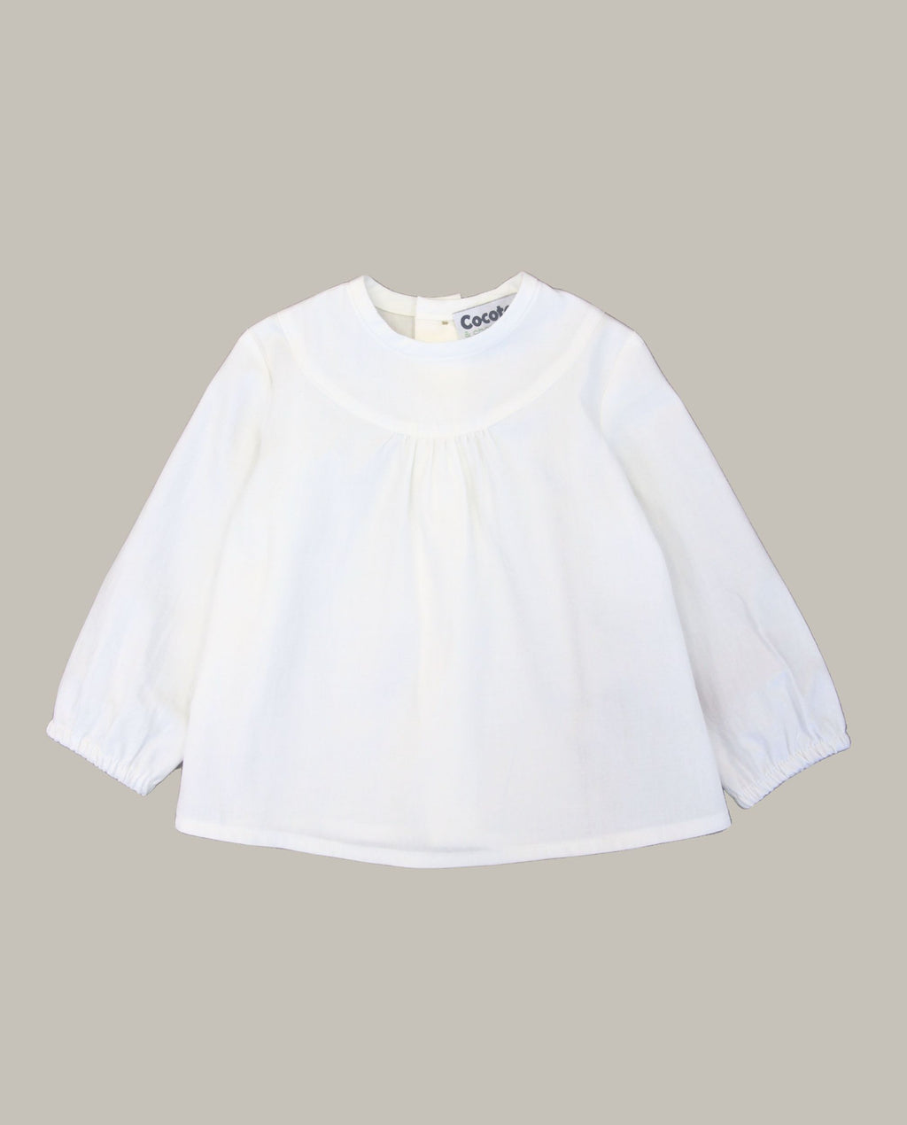 Blusa de bebé niña blanca Cocote & Charanga