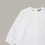 Blusa de bebé blanca Cocote & Charanga