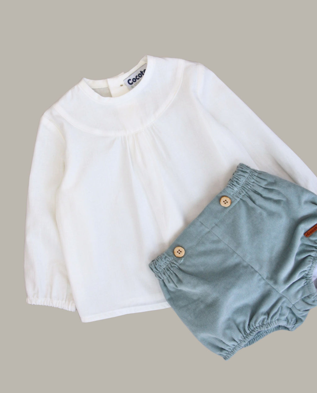 Blusa de bebé niña blanca Cocote & Charanga