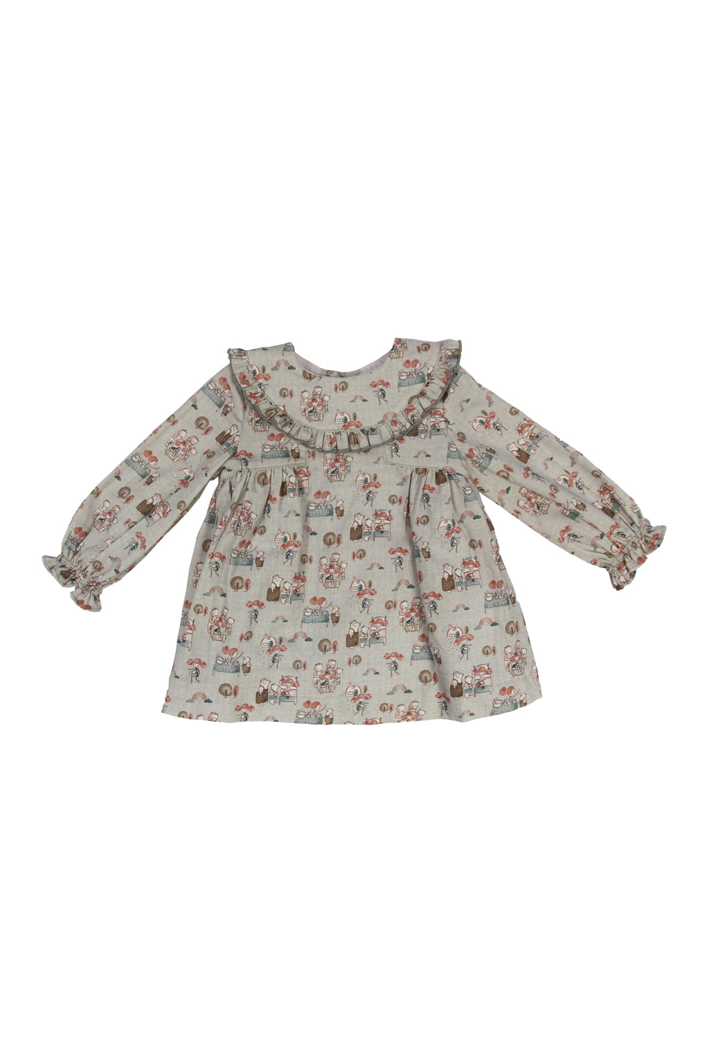 Vestido de bebé estampado otoño Cocote & Charanga